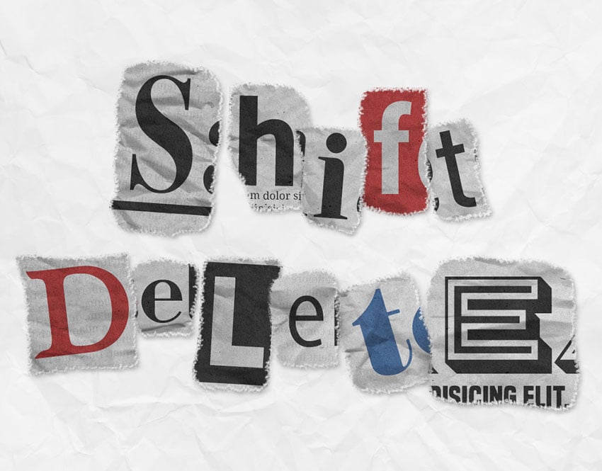 How to Create a Newspaper Ransom Note Text Effect in Envato